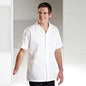 white mens barber salon tunic r52