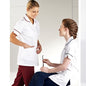 white navy piped trim r2 tunic