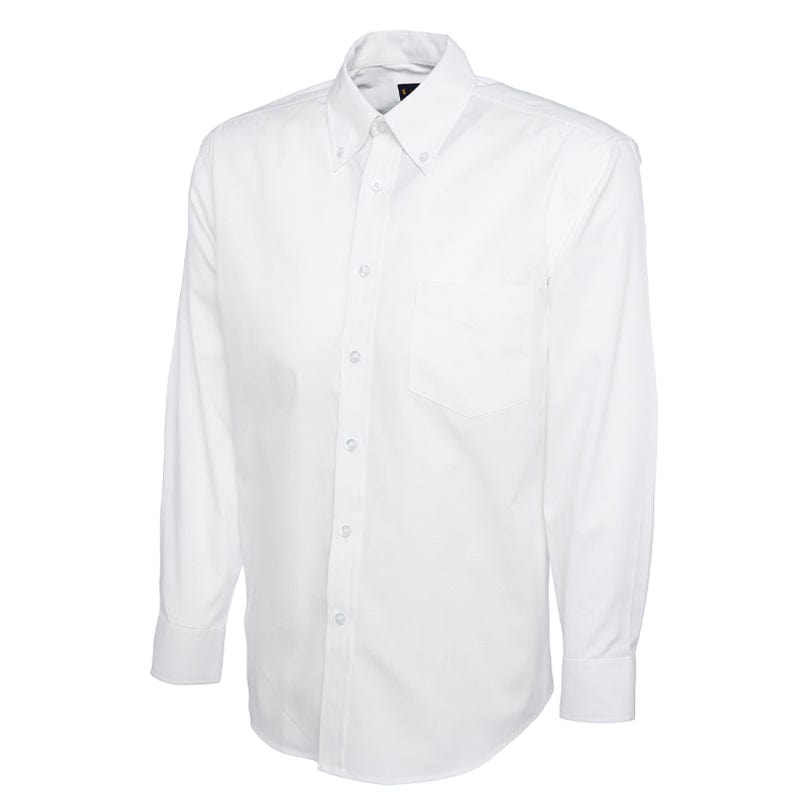 white polycotton mens oxford shirt