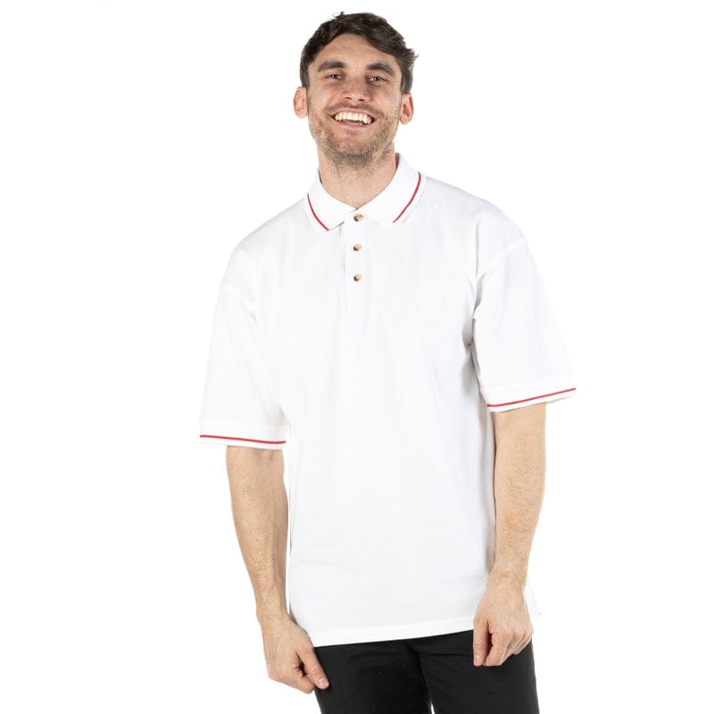 white redkk606 kustom kit polo