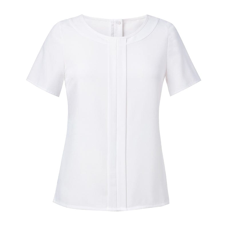 white round neck blouse brook taverner