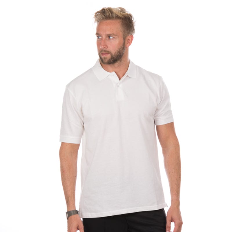 white russell classic cotton polo