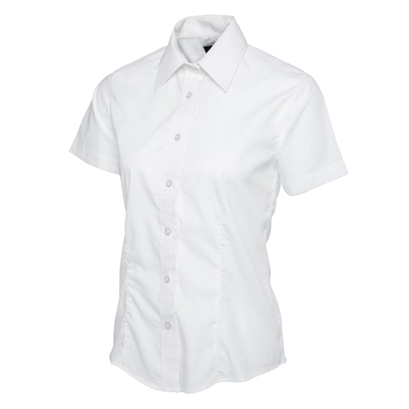 white self coloured buttons uneek shirt