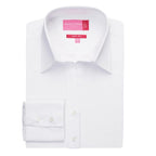 white semi fitted womens blouse