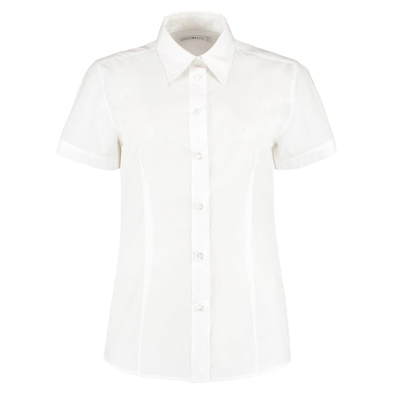 white short sleeve lades shirt kk728