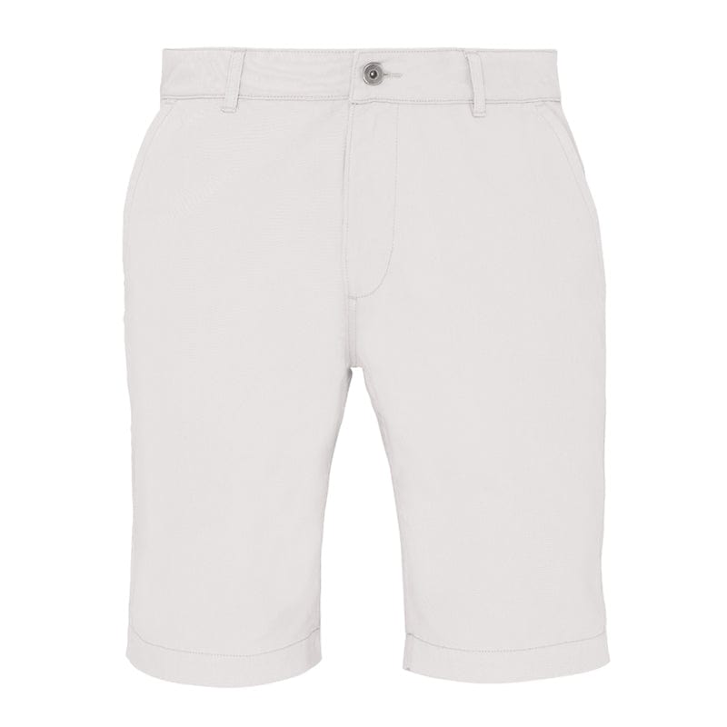 white smart chino shorts