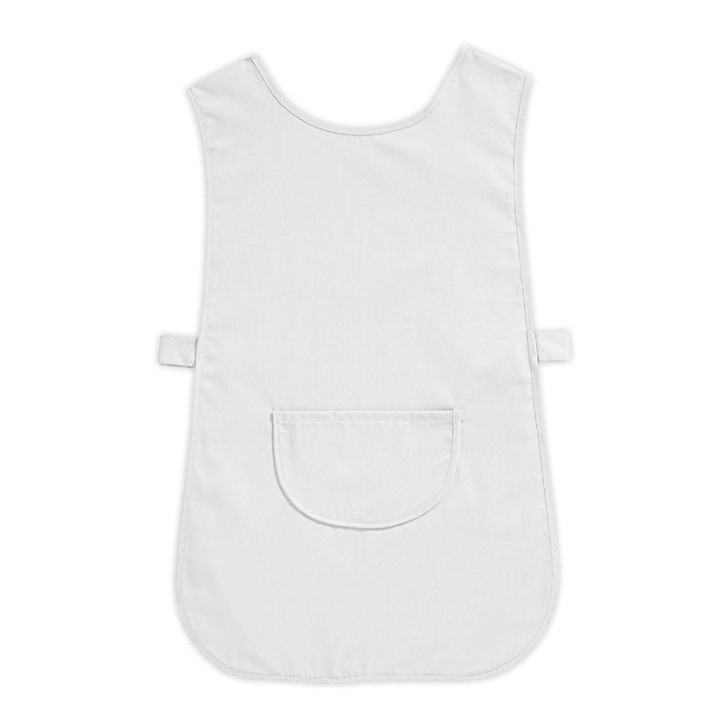 white studded pocket tabard