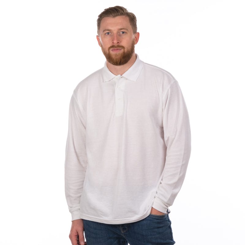 white uc113 uneek mens polo