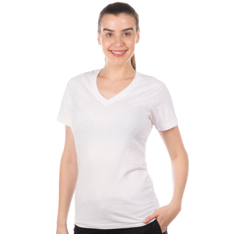 white uneek ladies uc319 t shirt