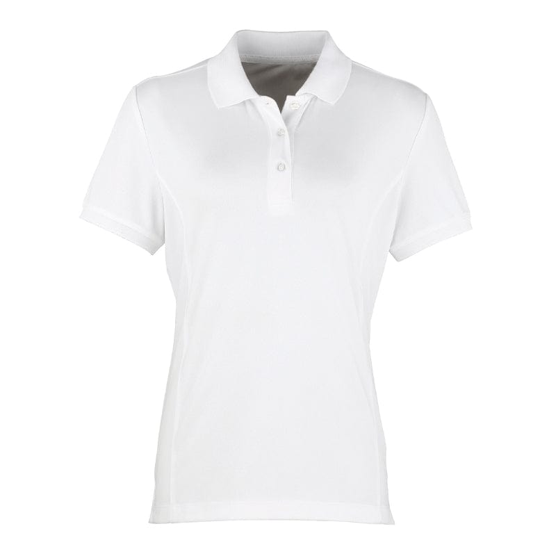 white womens coolchecker polo
