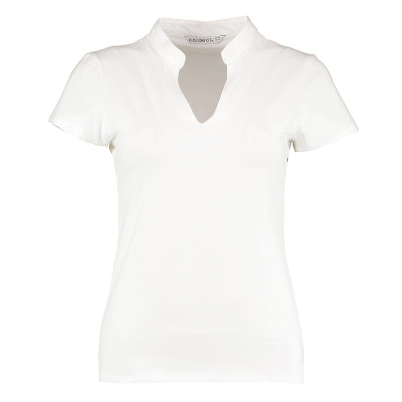 white womens corporate top kk770