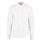 white womens tailored office shirt kk388
