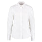 white womens tailored office shirt kk388