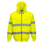 yellow b305 high vis work hoodie