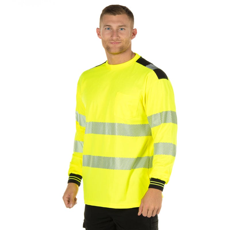yellow black portwest hi vis