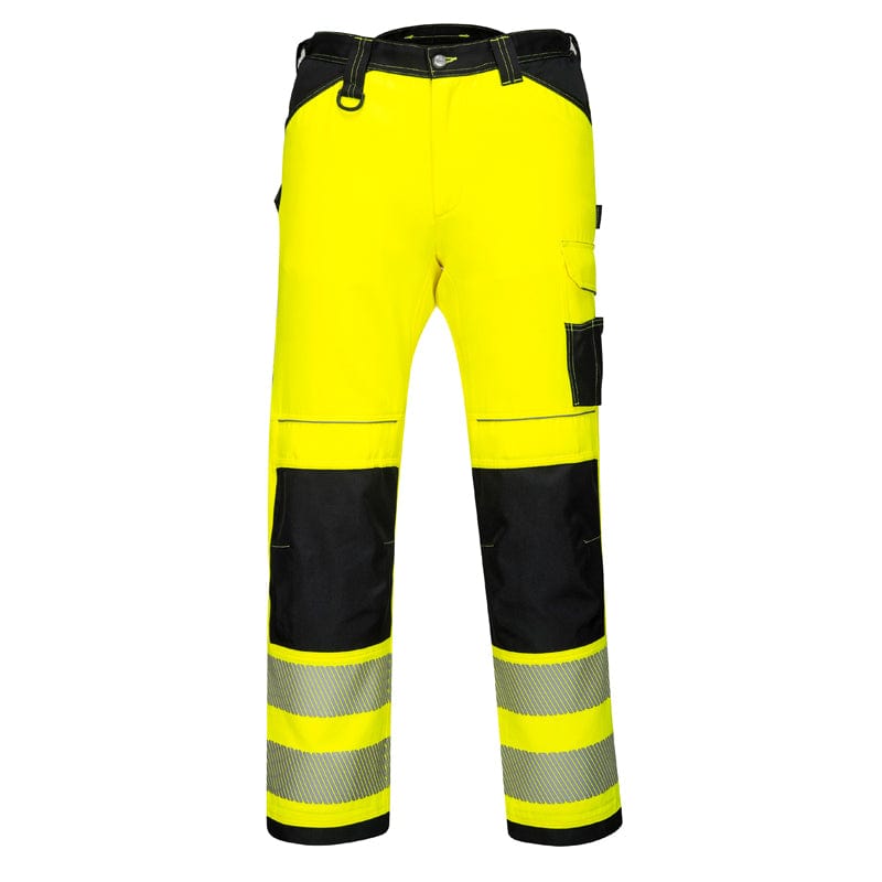 yellow black pw340 hi vis trousers
