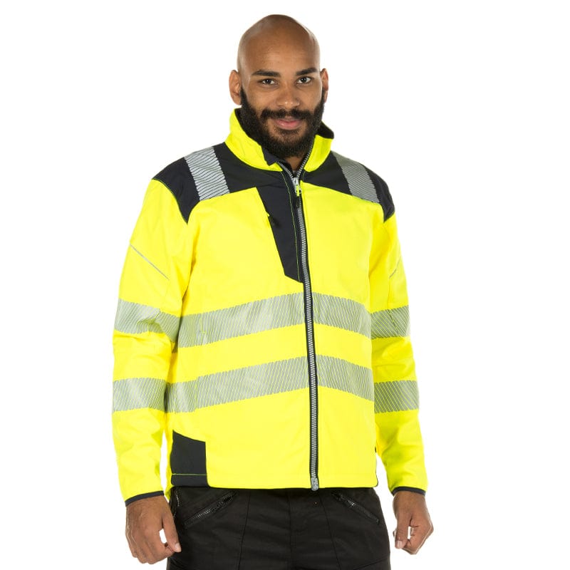 yellow black windrpoof jacket