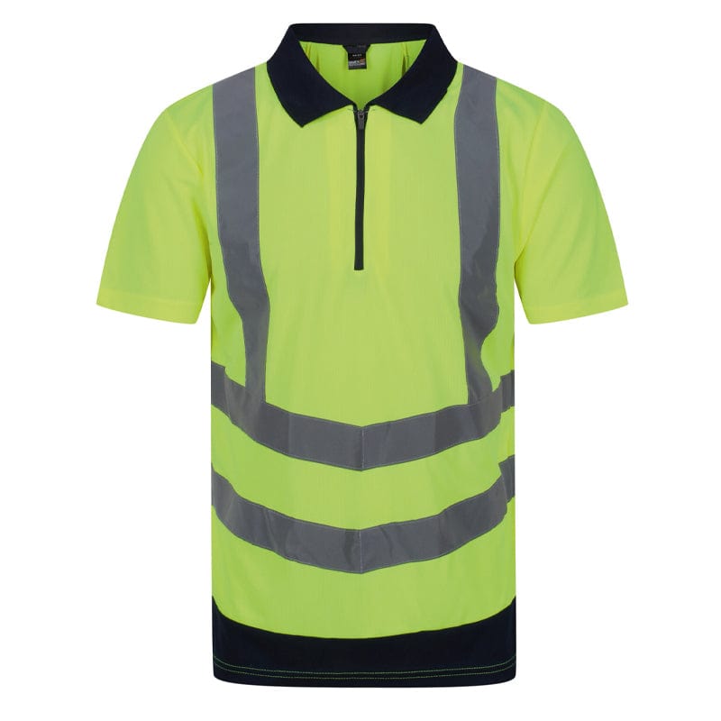 yellow breathable trs189 polo