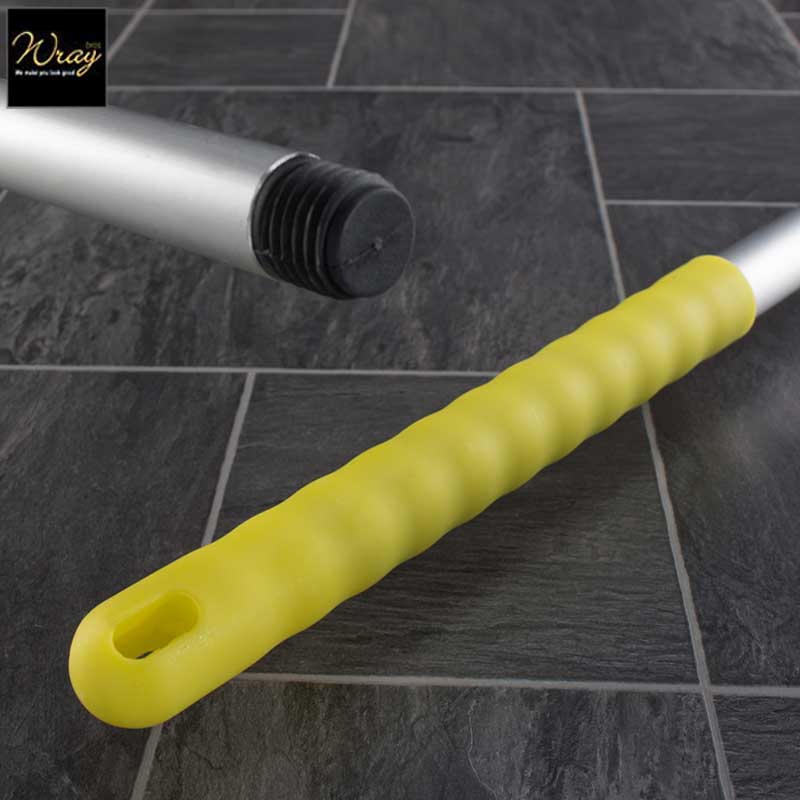 yellow brushware squeegee floor handle