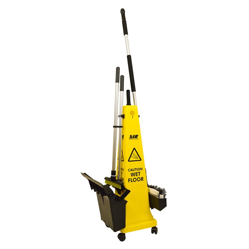 yellow caution wet floor kit