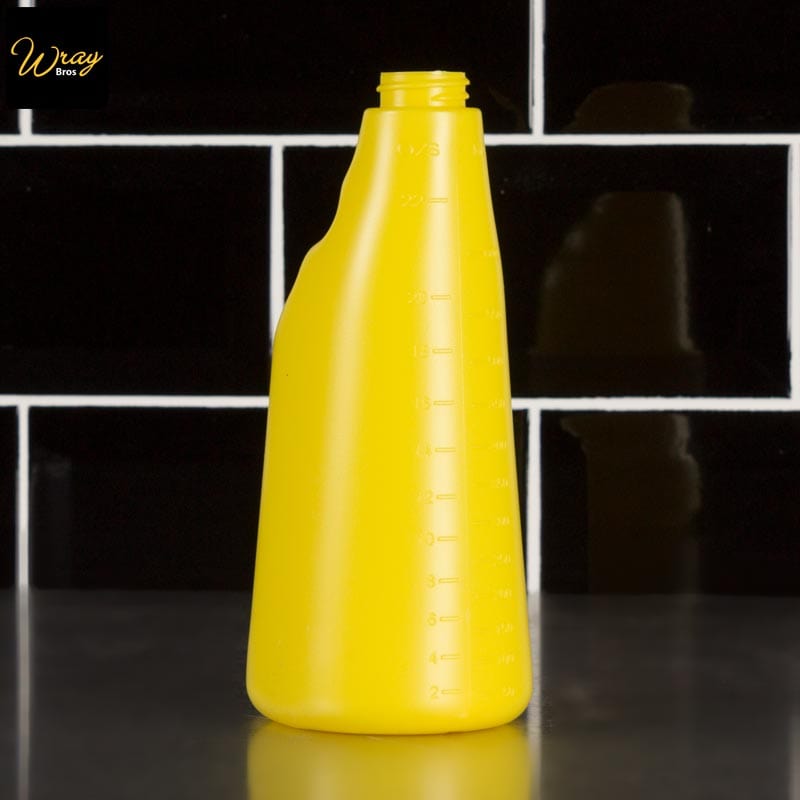 yellow cleaning chemical 600ml bottle