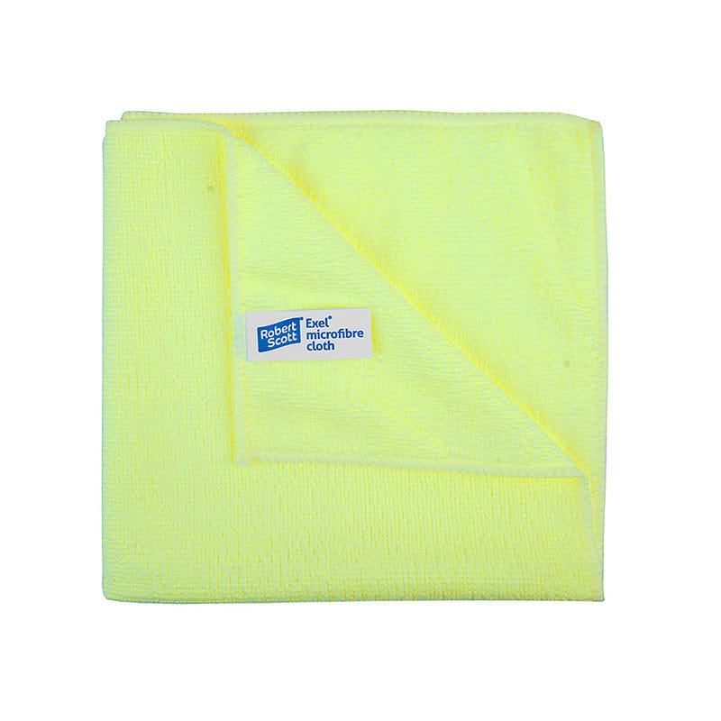 yellow colour coded cleaning cloth