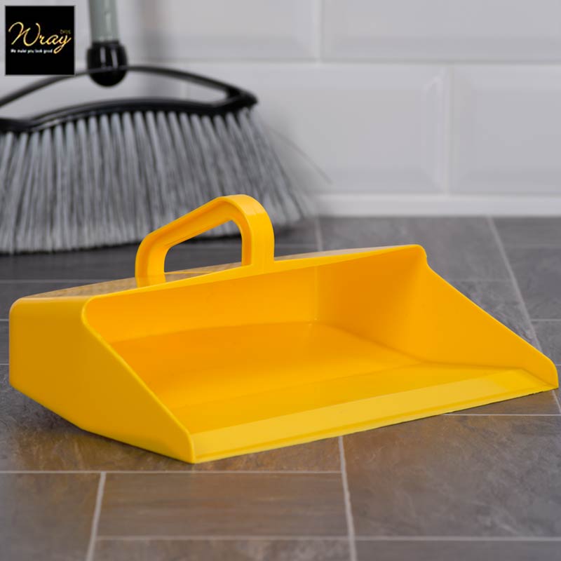 yellow colour coded dust pan