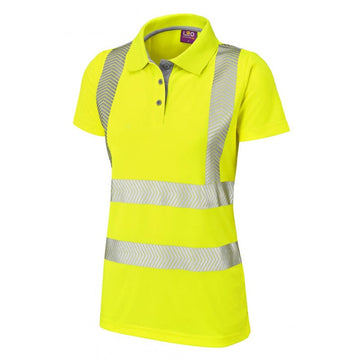 Leo Workwear Women's Pippacott Hi-Vis Polo