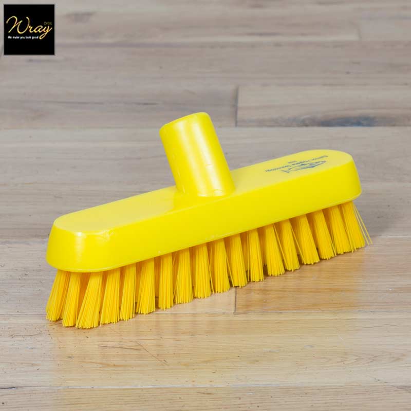 yellow deck scrub brush head