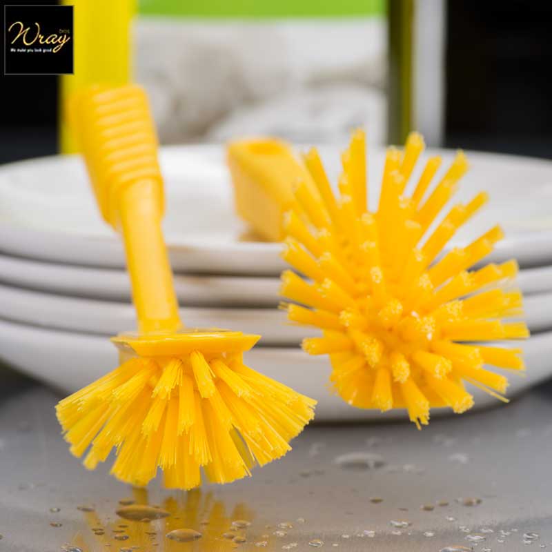 yellow dish brush for commercial kitchens