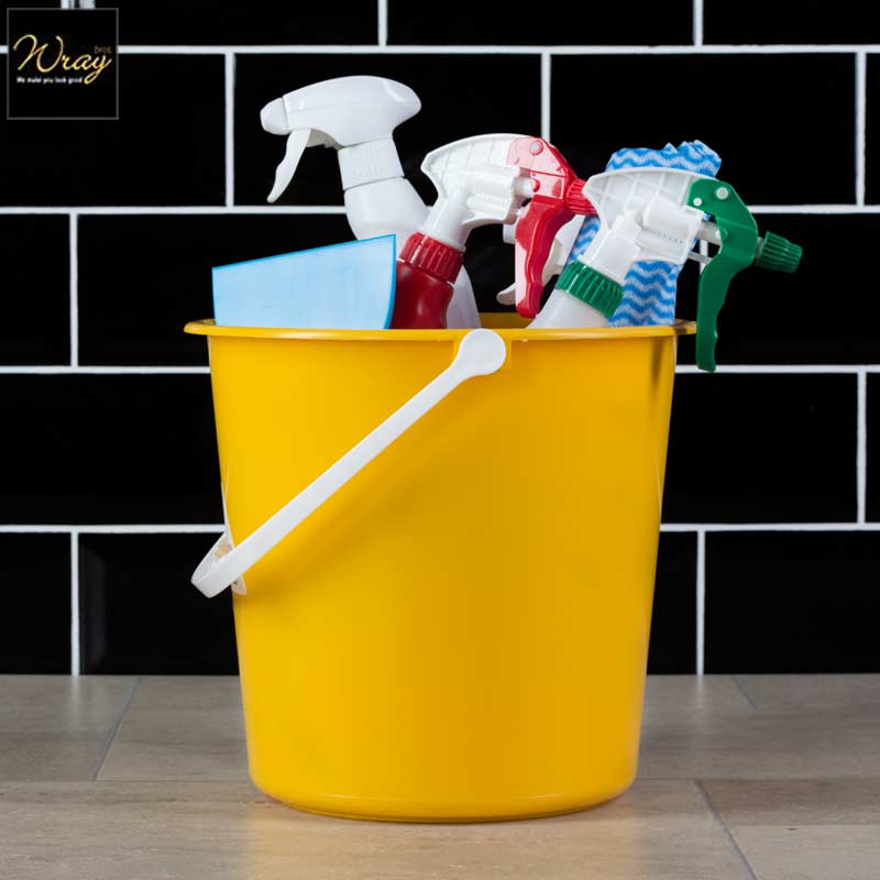 yellow durable plastic bucket