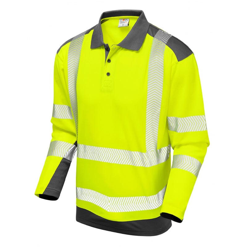 yellow grey wringcliff polo