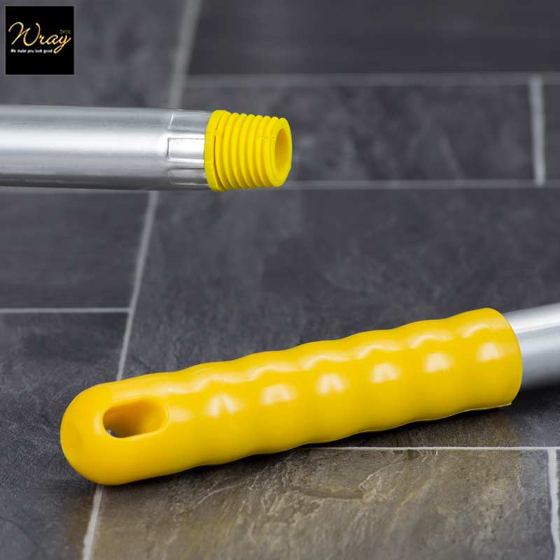 yellow handle with loop for hanging