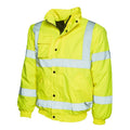 yellow hi vis bomber jacket