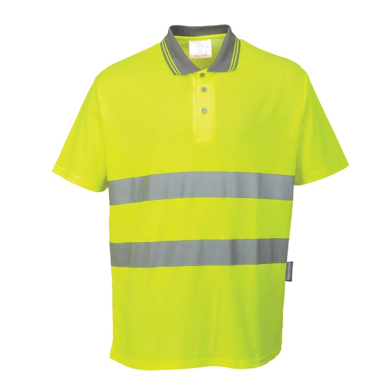 yellow hi vis poloshirt s171