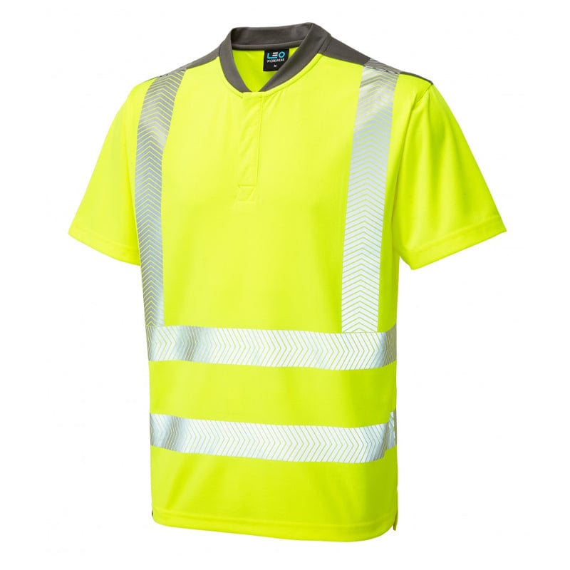yellow hi vis putsborough tshirt