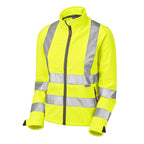 yellow hi vis softshell jacket