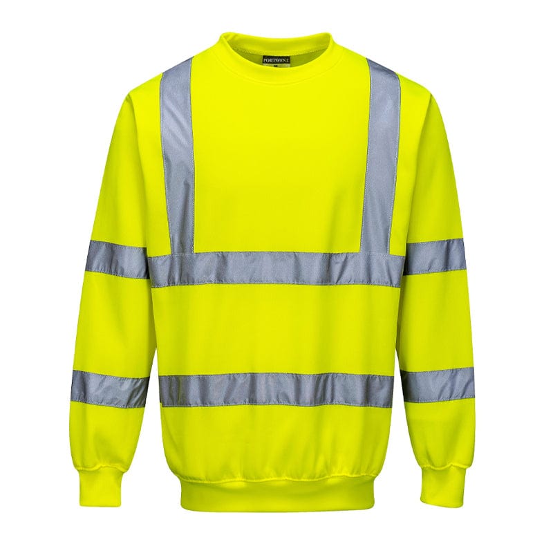 yellow hi vis sweatshirt