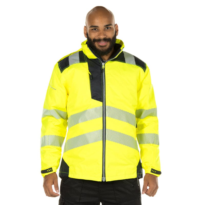 yellow hi vis winter jacket