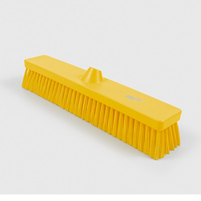 yellow hygiene stiff platform broom head