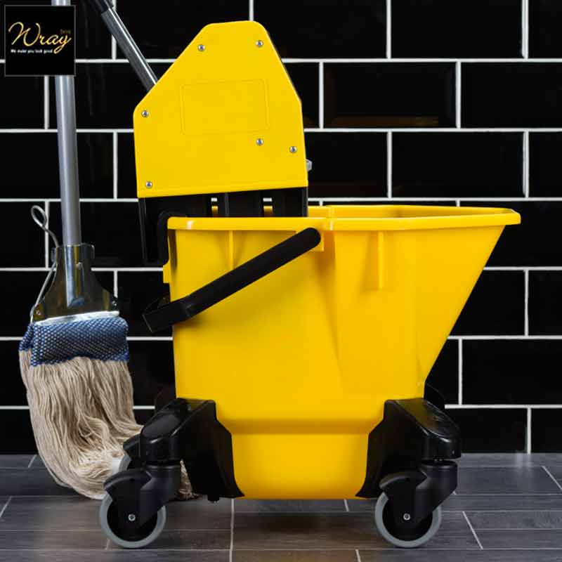 yellow kentucky mop bucket wringer