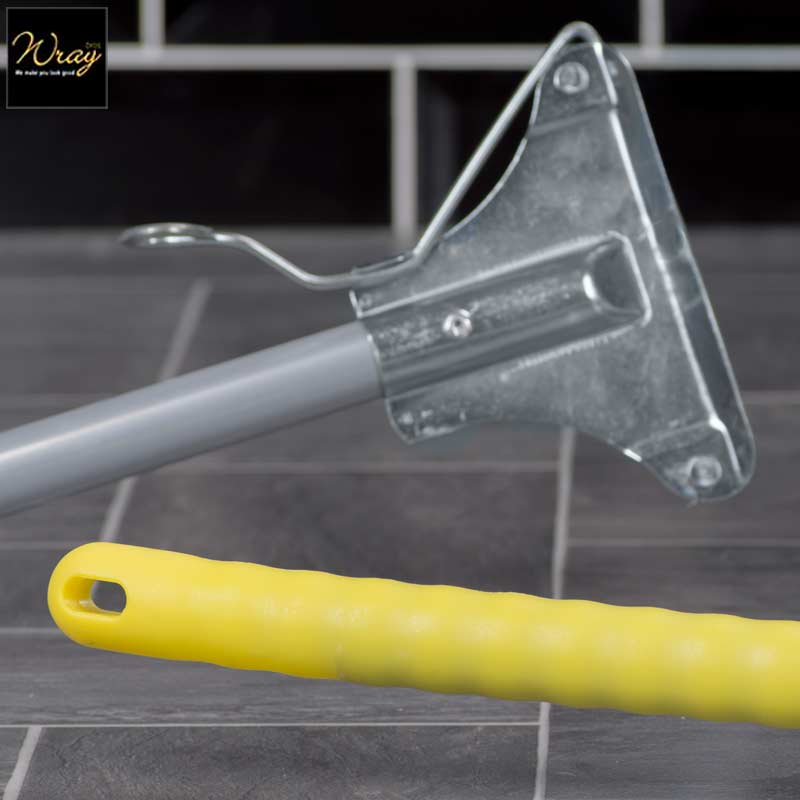 yellow lighweight metal handle