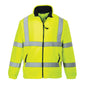 yellow mesh lined fleece