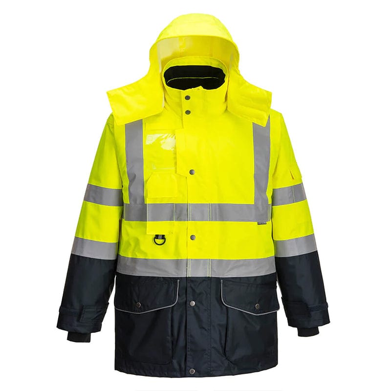 yellow navy 7 in 1 jacket