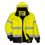 yellow navy c465 bomber jacket