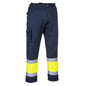 yellow navy combat trousers