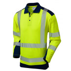 yellow navy coolviz polo