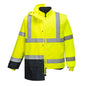 yellow navy hi vis jacket s768