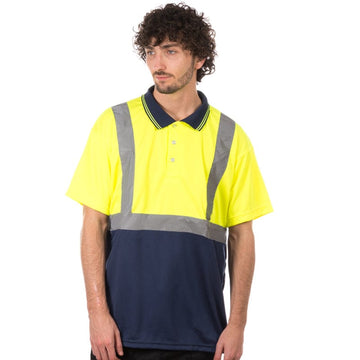 yellow navy hi vis two tone