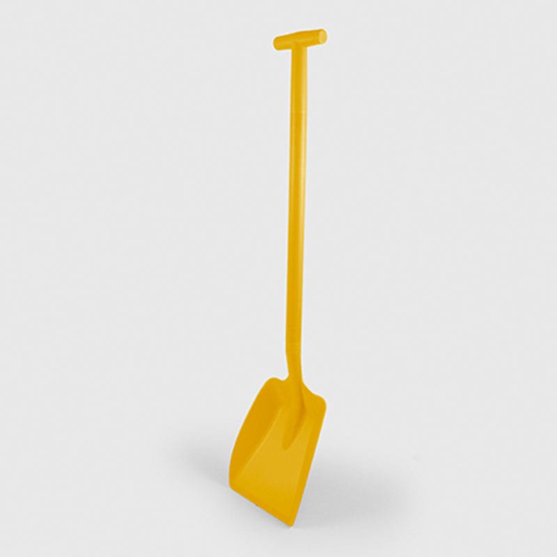 yellow t grip shovel